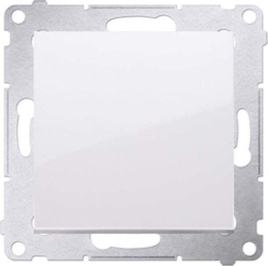 Kontakt-Simon Wall Switch Command Single Without Frame White