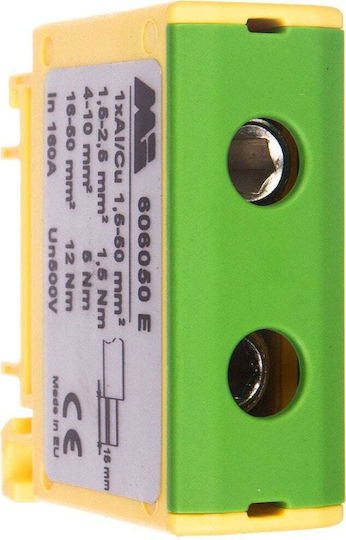 Em Group Busbar Terminal 1-pole 1.5-50mm2 Yellow-green Euro Otl