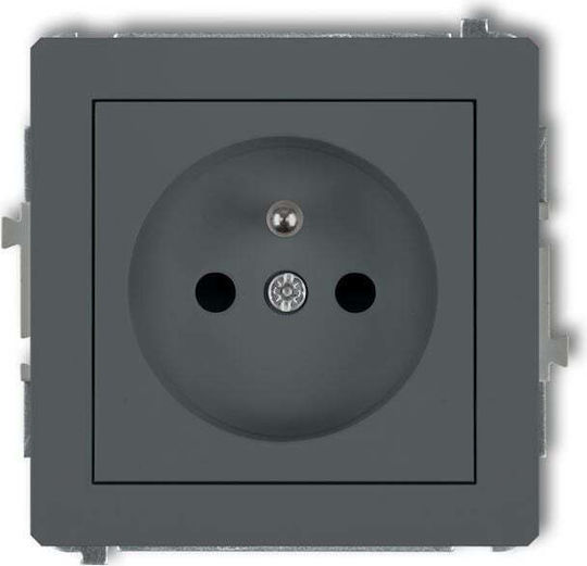Karlik Power Socket Gray 1pcs
