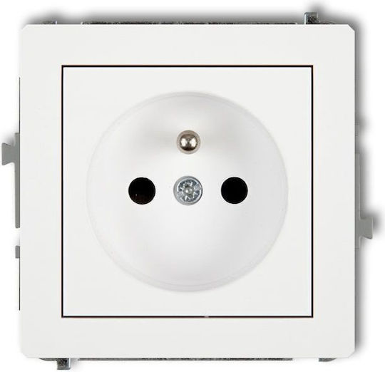 Karlik Power Socket White 1pcs