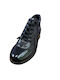 Stiefeletten Damen aus Lackleder Schwarz