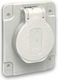 Schneider Electric Einzeln Steckdose Wasserdicht Graue