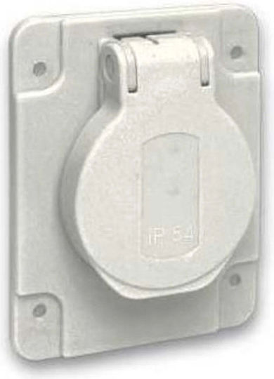 Schneider Electric Единичен Мортис Електрически Контакт Водоустойчив Сив
