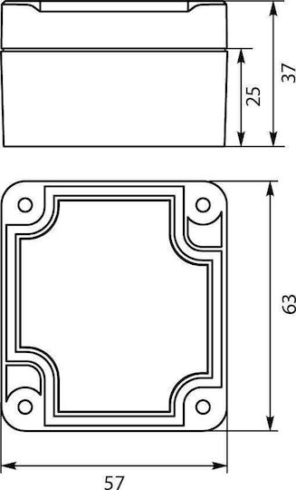 Elektro Plast Elektrischer Sicherungskasten Wandmontage, Wasserdicht