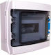 Eaton Wall mounted Waterproof 8-Elements Fuse Box with 1 Row