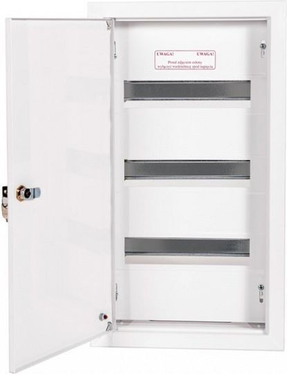 Alfako Wall mounted 12-Elements Fuse Box with 3 Rows