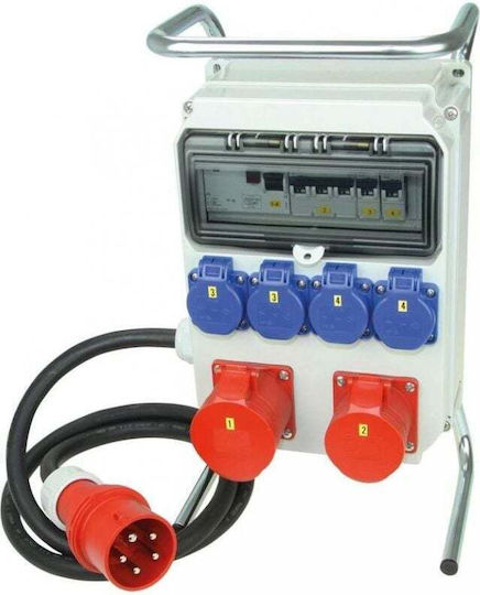 PCElectric Stationary Distribution Box Hel 1x32a 4p+1x16a 4p+4x16ags230v Industrial Socket 9012605W