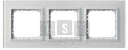 R-3rgc 78 00 Sonata Triple Frame White Frosted Glass