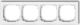 Karlik Universal Quad Frame Made Deco Soft Plastic White Matte 25drso-4