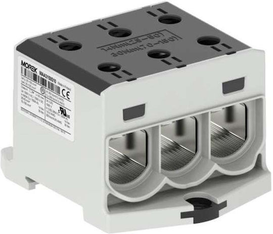 Otl150-3 Connector Black Color 3xal/cu 25-150mm2 1000v Ac 1500v Dc Universal Clamp Maa3150s10