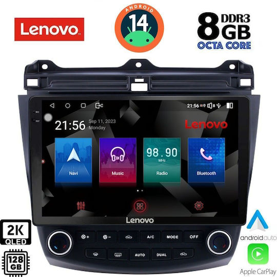 Lenovo Car Audio System for Honda Accord 2003-2007 (Bluetooth/USB/WiFi/GPS/Apple-Carplay/Android-Auto) with Touch Screen 10"