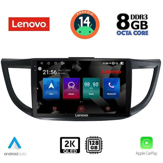 Lenovo Car Audio System for Honda CR-V 2013-2017 (Bluetooth/USB/WiFi/GPS/Apple-Carplay/Android-Auto) with Touch Screen 10"