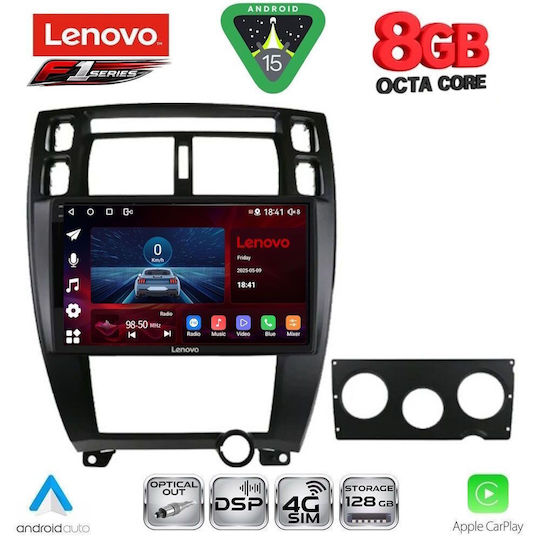 Lenovo Car Audio System for Hyundai Tucson 2004-2010 (Bluetooth/USB/WiFi/GPS/Apple-Carplay/Android-Auto) with Touch Screen 10"