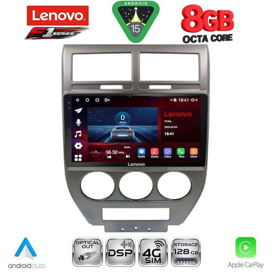 Lenovo Ηχοσύστημα Αυτοκινήτου για Jeep Compass / Patriot 2007-2016 (Bluetooth/USB/WiFi/GPS/Apple-Carplay/Android-Auto) με Οθόνη Αφής 10"