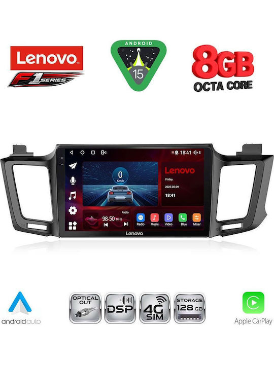 Lenovo Car Audio System for Toyota RAV 4 2013-2019 (Bluetooth/USB/WiFi/GPS/Apple-Carplay/Android-Auto) with Touch Screen 10"