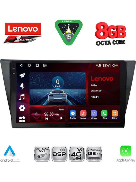 Lenovo Car Audio System for Volkswagen Tiguan 2016 (Bluetooth/USB/WiFi/GPS/Apple-Carplay/Android-Auto) with Touch Screen 10"