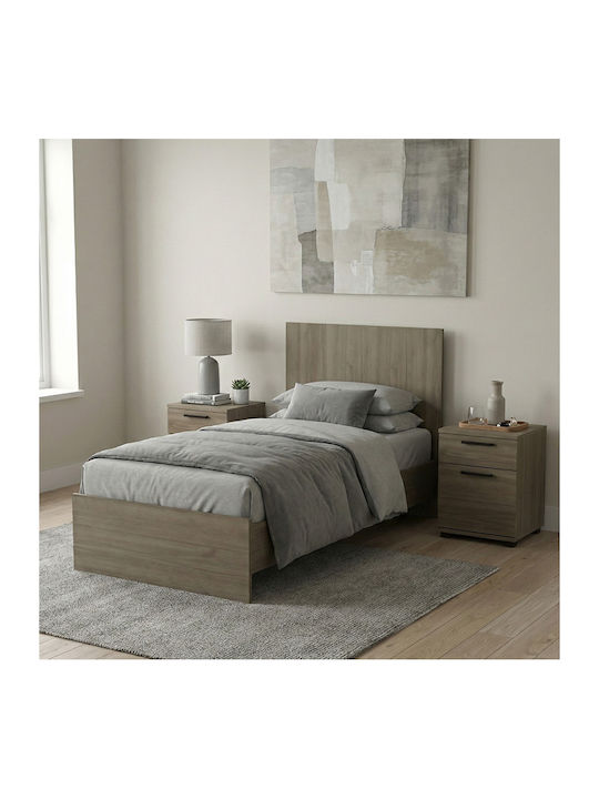 Troy Pat Single Din Lemn Nuc Pentru Saltea 100x...