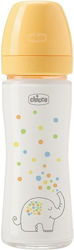 Chicco Well Being Glass Baby Bottle with Silicone Teat for 0+ Months 240ml