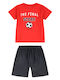Kids' Set with Shorts Summer 2pcs Red