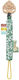 Sophie La Girafe Pacifiers Accessories Ribbon with Fabric Green
