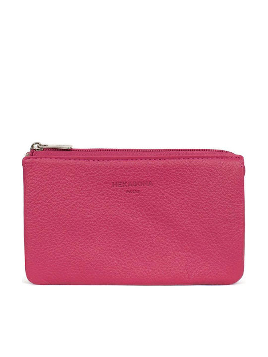 Small Leather Women's Wallet Classic Fuchsia