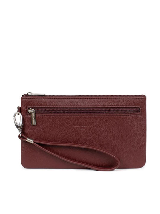 Hexagona Leather Women's Wallet Classic Burgundy