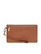 Leather Women's Wallet Classic Tabac Brown