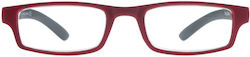 Frog Optical Lesebrille +3.50 in Burgundisch Farbe