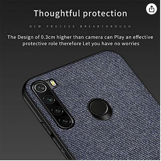 Forcell Back Cover Plastic / Tempered Glass Roșu (Galaxy Note 8Redmi Note 8)