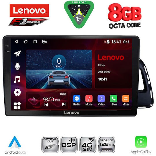 Lenovo Car Audio System for Audi Q5 2010-2018 (Bluetooth/USB/WiFi/GPS/Apple-Carplay/Android-Auto) with Touch Screen 10"