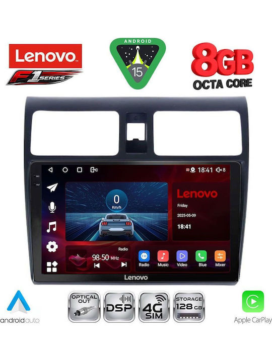 Lenovo Car Audio System for Suzuki Swift 2005-2011 (Bluetooth/USB/WiFi/GPS/Apple-Carplay/Android-Auto) with Touch Screen 10"