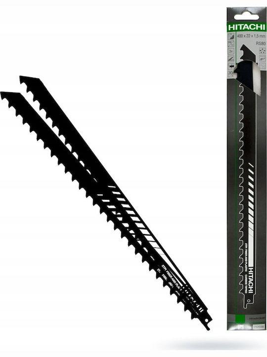 Hitachi Reciprocating Saw Blades Rs80 2 Pieces