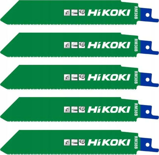 Hikoki Sabre Saw Blade Rm38b/s921bef 150mm 5pcs