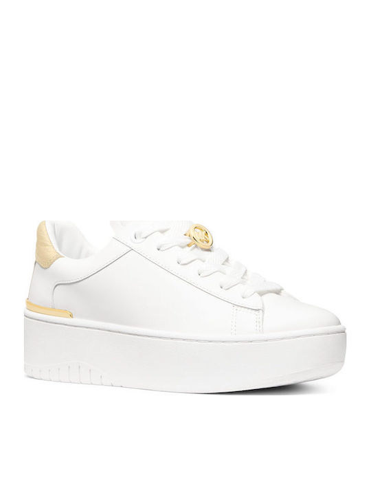 Michael Kors Sneakers Pentru Femei Albi Auriu P...