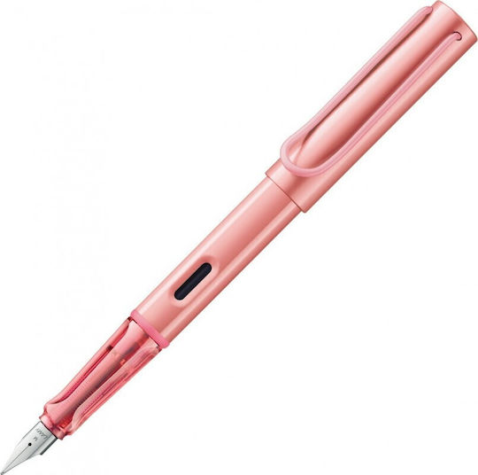 Lamy Al-star Fountain Pen Extra Fine Pink Aluminum with Pink Ink
