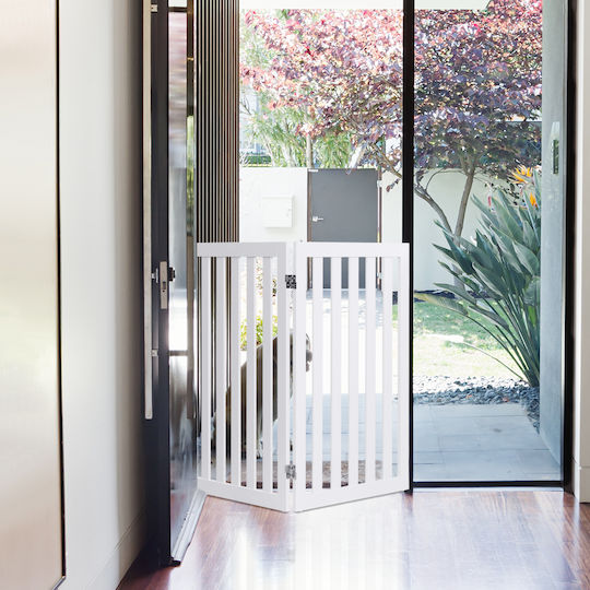 Costway Divider Dog & Cat in White Color 203 x 76cm