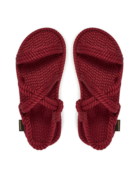 Bohonomad Flache Sandalen für Damen in Rot Farbe