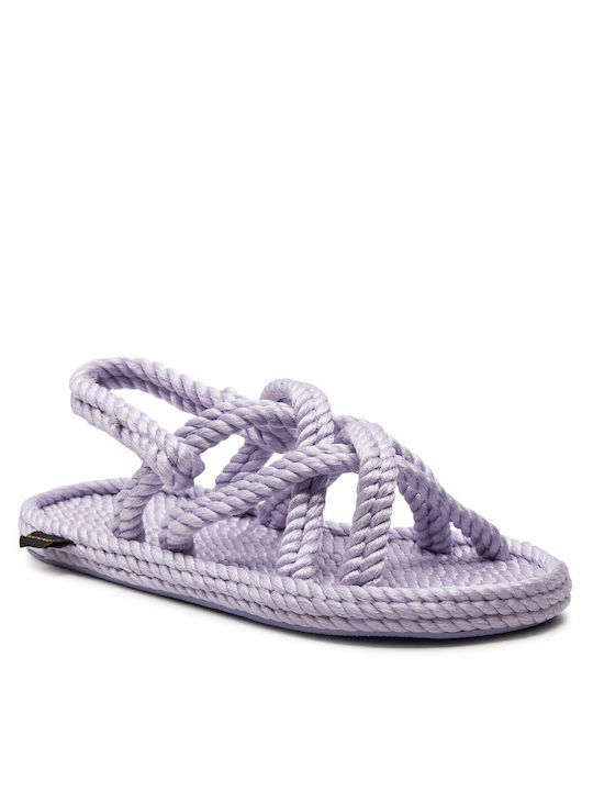 Bohonomad Flache Sandalen für Damen in Lila Farbe