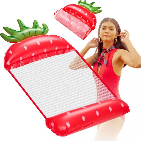ikonka Saltea Gonflabilă Pentru Plajă Căpșuni Verde 150x70cm
