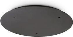 Ideal Lux Rosette 3-Position Beleuchtungszubehör Clown Serie Ø30 Aus Schwarz