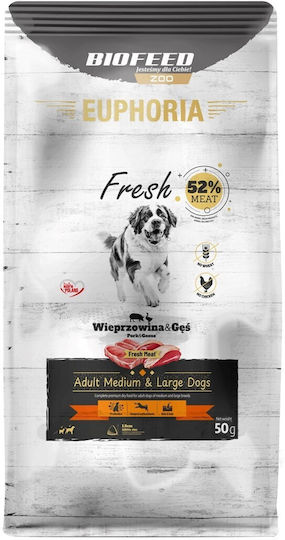 Biofeed Deliciu pentru câini Rase medii & mari cu Carne de porc și Gâscă 50gr
