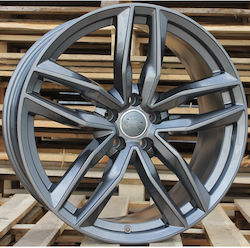 Audi Style 1196 9x20 5x112 Et35 Gun Metal Face Machined