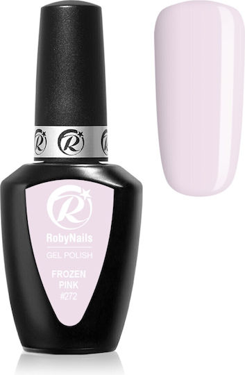 Roby Nails Ημιμόνιμο Βερνίκι Νυχιών Frozen Pink 8ml 8ml