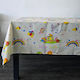 Kotonia Home Tischtuch Dekoration Paste 70% Baumwolle 30% Polyester Creme 03 150x180 cm