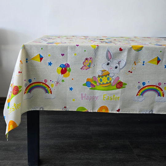 Kotonia Home Tischtuch Dekoration Paste 70% Baumwolle 30% Polyester Creme 03 150x180 cm