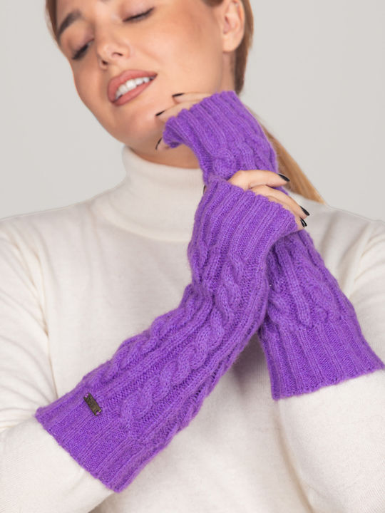 Violet Femei Lână Manusi