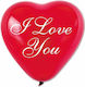17" Μπαλόνι Καρδιά Ρομαντική I Love You 25 Τεμ