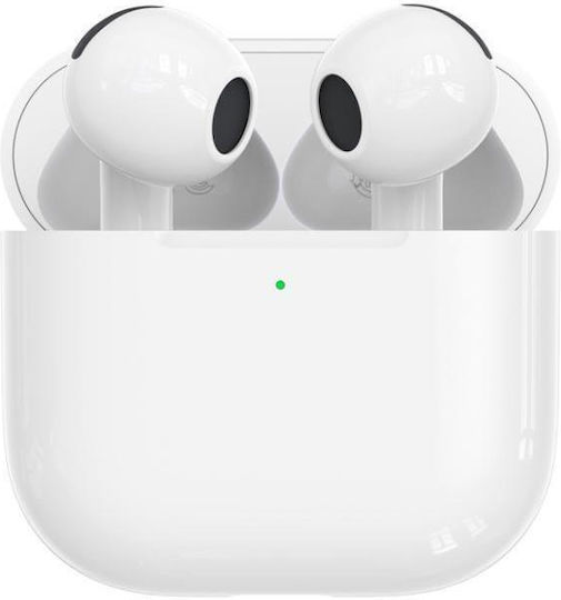 XO Q6 Pro Earbud Bluetooth Handsfree Ακουστικά με Θήκη Φόρτισης Λευκά