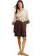 Women's Long Sleeve Shirt Brown