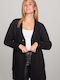 Women's Knitted Cardigan with Buttons Black